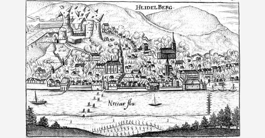 1693 detonation of Heidelberg castle