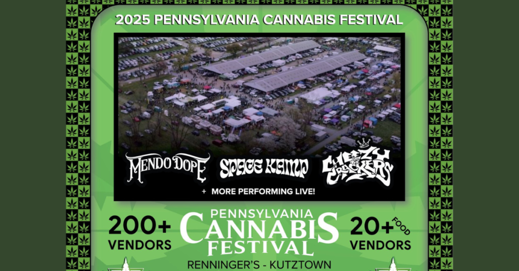 2025 PA Cannabis Festival in Kutztown promotional poster