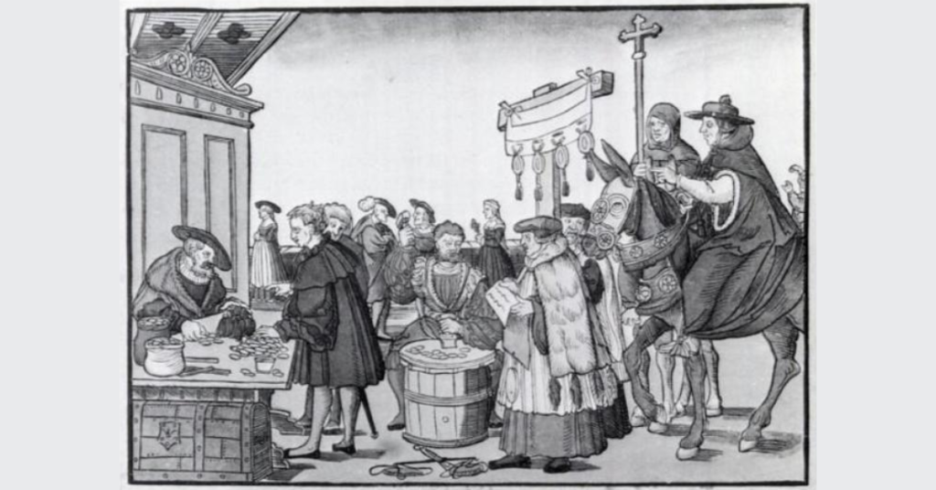 "A Question to a Mintmaker", circa 1530, woodcut by Jörg (Jeorg/Jan) Breu the Elder;