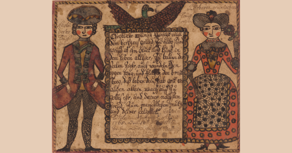 Baptismal Wish for Catarina Titzlir, c. 1765