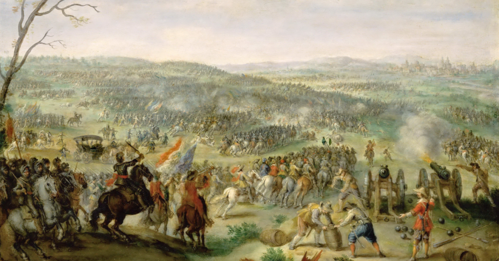 Battle of White Mountain (1620), oil painting by P. Snaijers, c 1630s