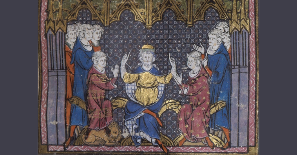 Charles Martel divides the realm between Pepin and Carloman