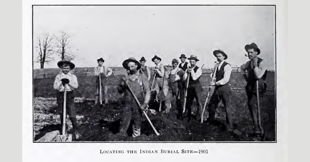 Early Kutztown settlers locate an Indian burial site in 1901