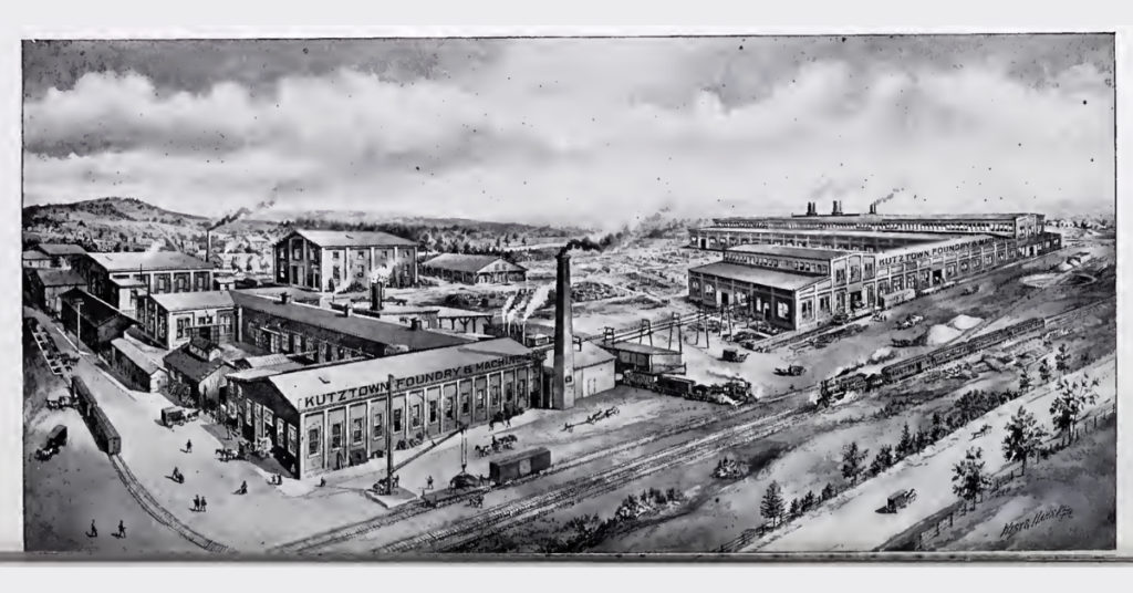 Early industrialized Kutztown landscape