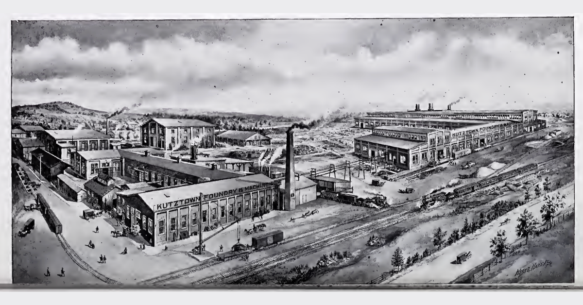 Early industrialized Kutztown landscape