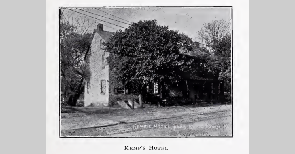 Kemp's Hotel in Kutztown, open before 1740