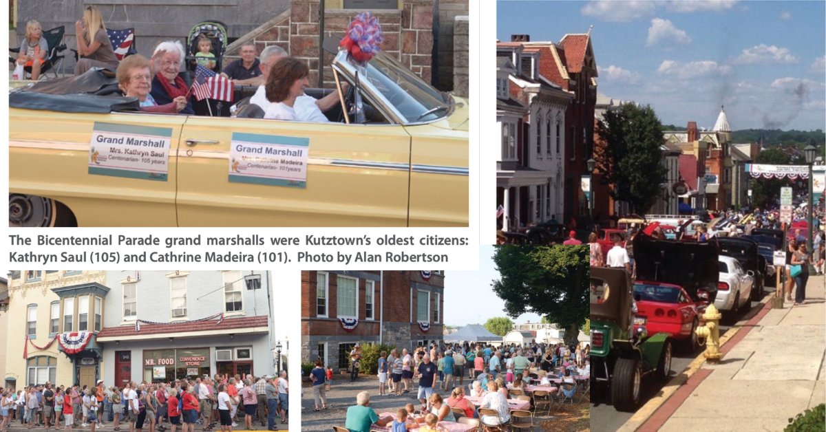 Kutztown Bicentennial Parade and Celebrations collage, circa 2015