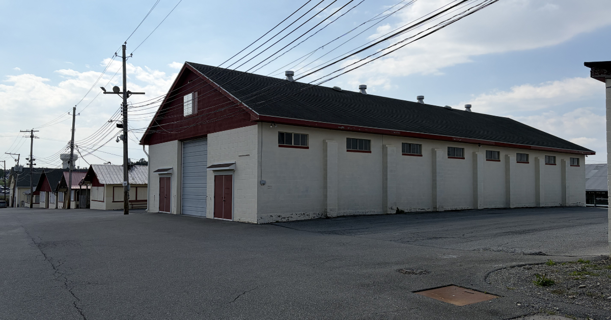Kutztown Fairgrounds buildings, circa April 2026