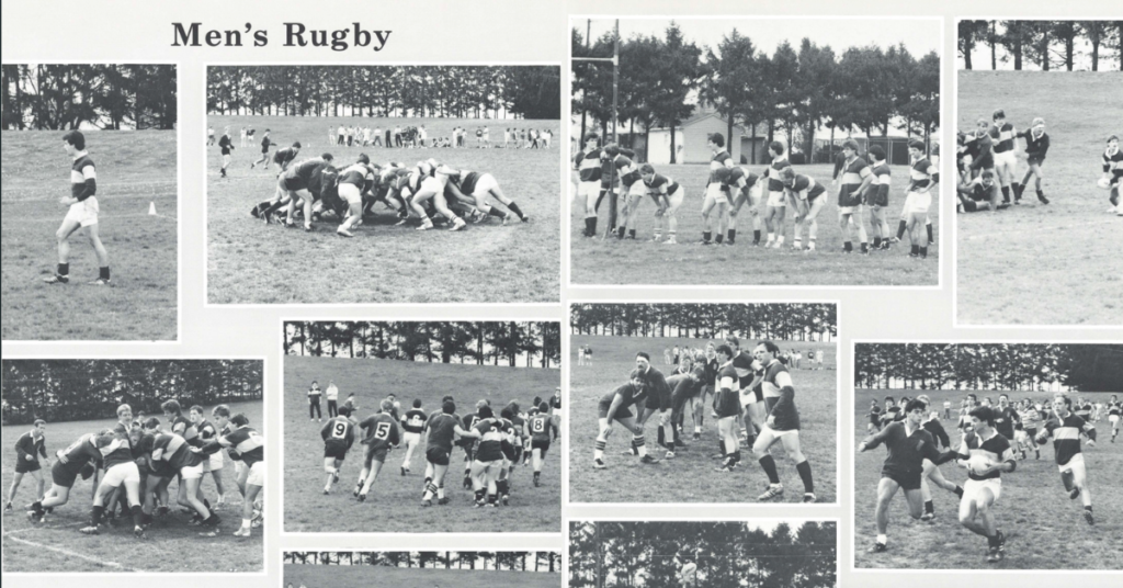 Kutztown University Men's Rugby Collage, circa 1980s