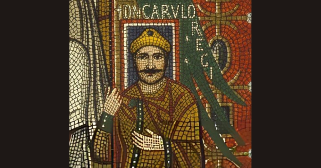 Portrait of Charlemagne in the Triclinium Leoninum, between 798 and 799