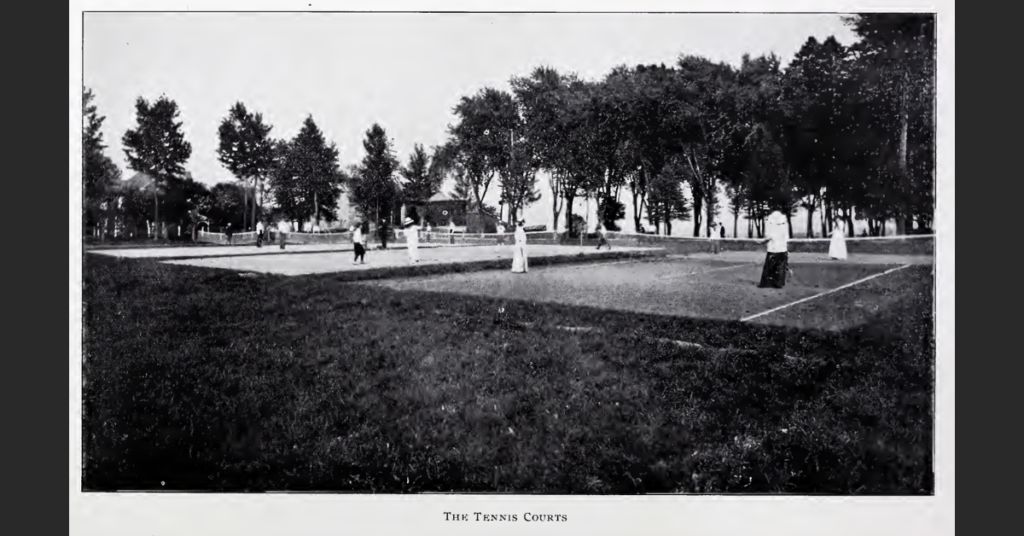 Tennis courts in Kutztown, circa early 1900s