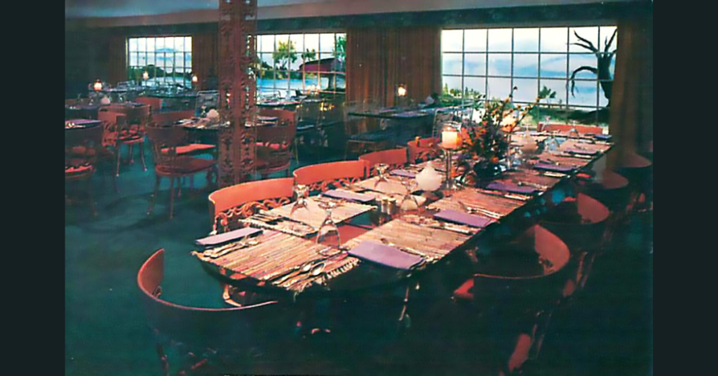 The Glockenspiel Restaurant, interior, Kutztown; originally a two-story farmhouse built in 1751. The restaurant opened in the 1950s and provided chicken pot pie, sauerbraten, cottage cheese mixed with apple butter, and pumpkin bread
