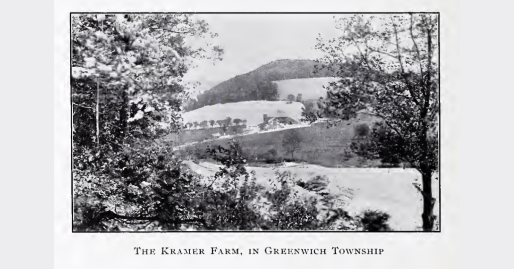The Kramer Farm in Greenwich Township near Kutztown, circa 1915