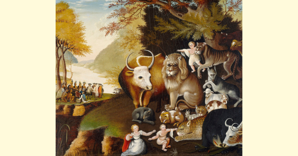 The Peaceable Kingdom, circa 1834