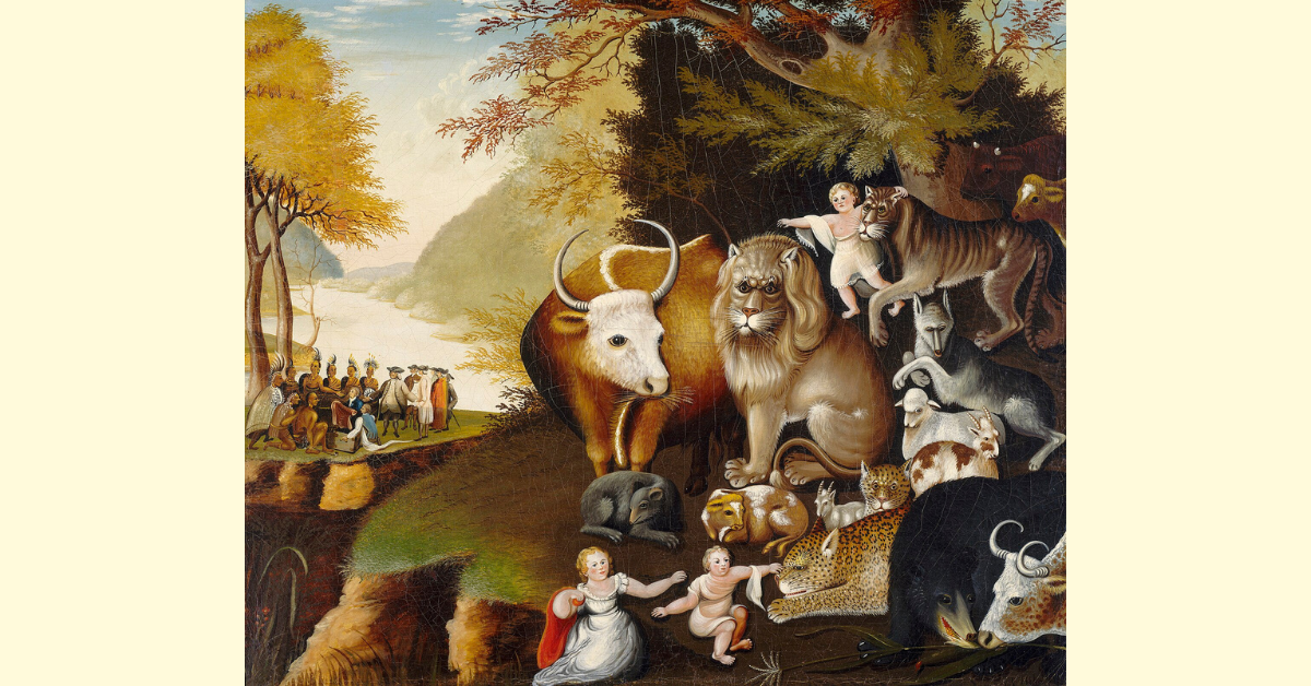 The Peaceable Kingdom, circa 1834