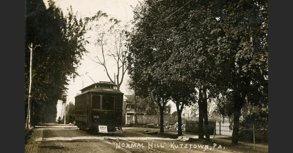 Trolley Car #33, Normal Hill, Kiutztown, PA, 1905
