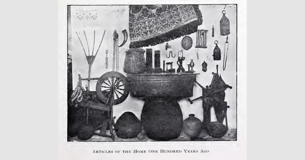 Typical household tools in Kutztown circa 1815