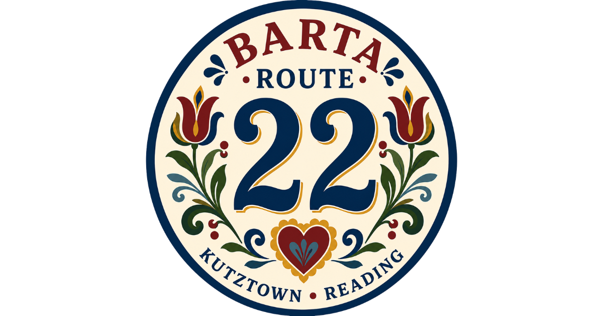 BARTA Route 22 (Kutztown-Reading) Hex Sign