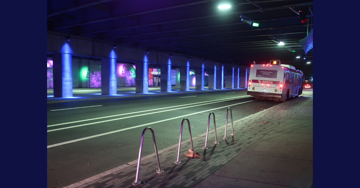 Entrance to Spring Garden MFL Station, Philadelphia, circa 2019