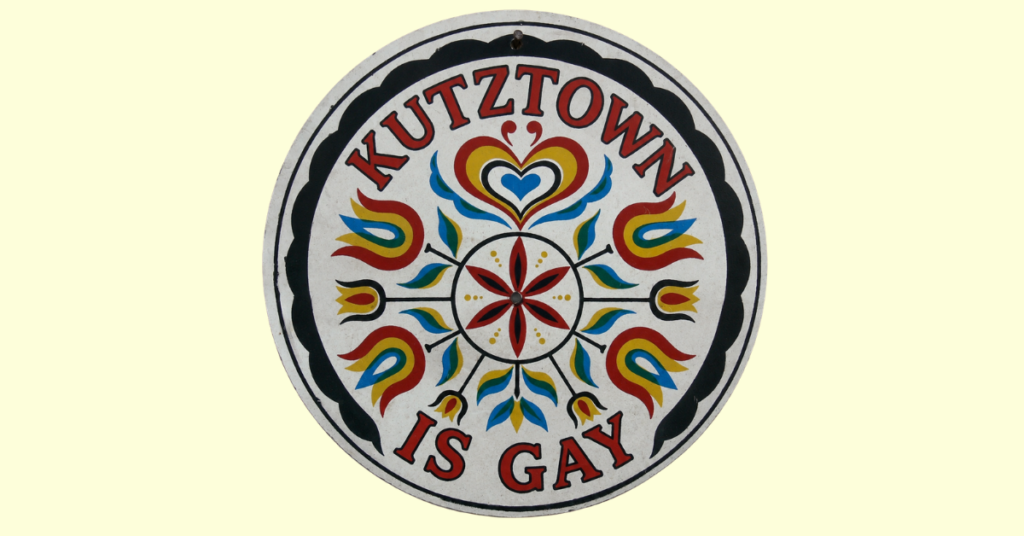 Kutztown Is Gay Hex Sign