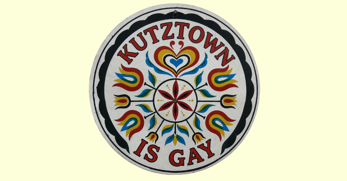Kutztown Is Gay Hex Sign