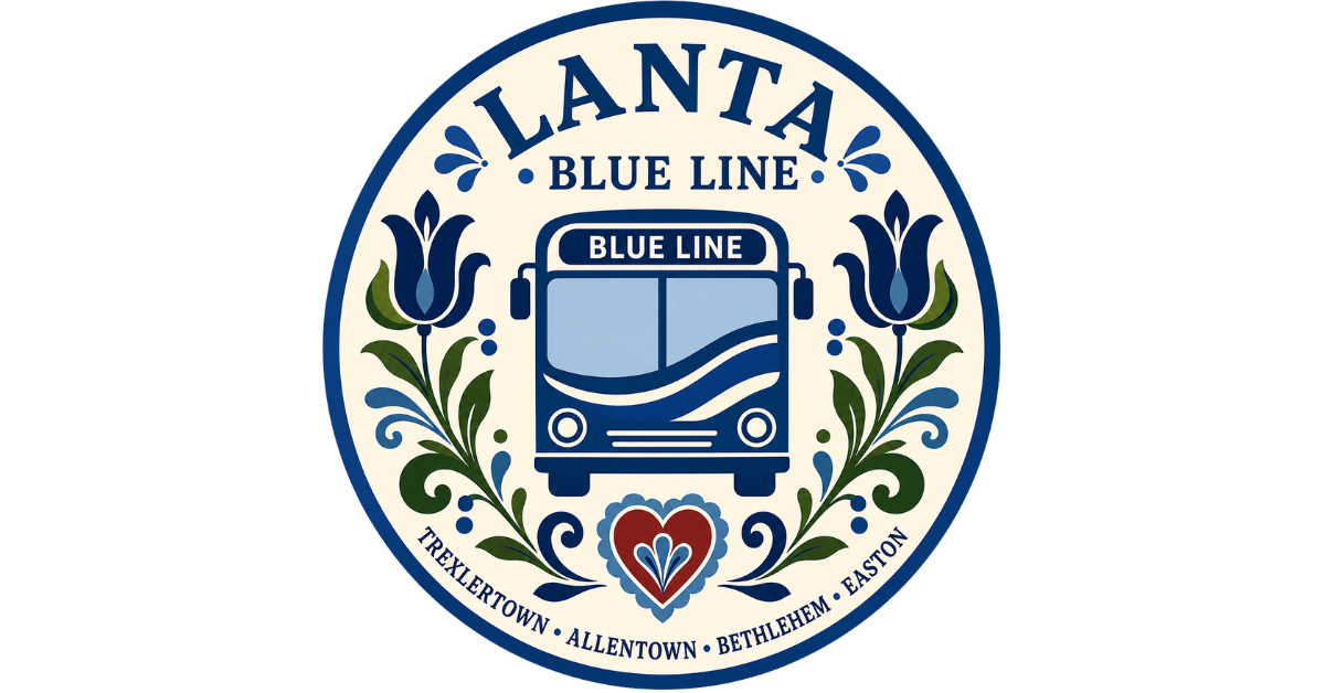 LANTA Blue Line (Kutztown-Trexlertown-Allentown-Easton) Hex Sign