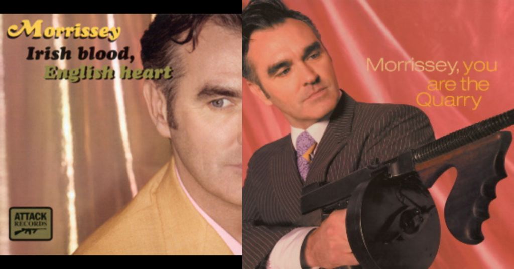 Morrissey You Are the Quarry and Irish Blood, English Heart collage