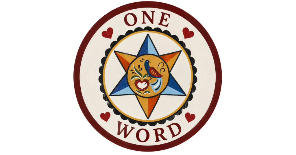 One Word Hex Sign