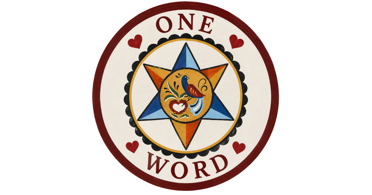 One Word Hex Sign
