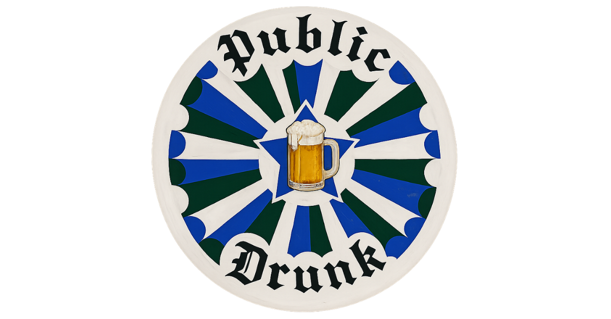 Public Drunk Hex Sign