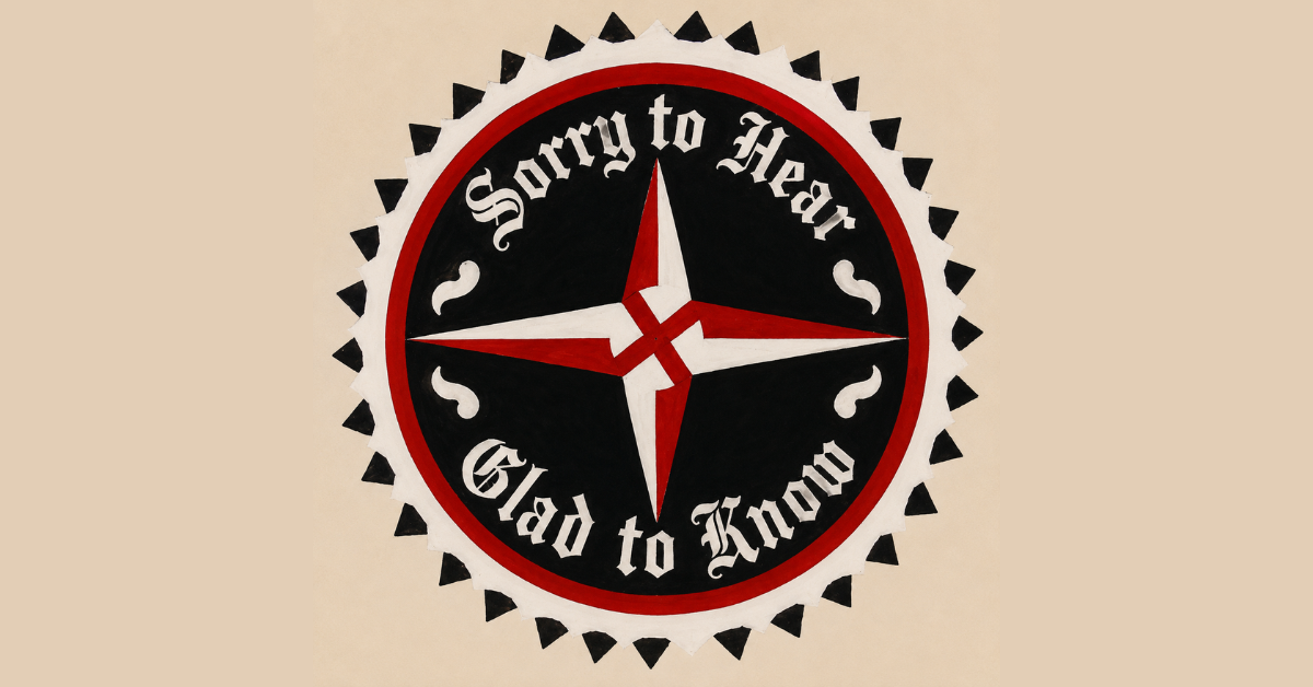 Sorry to Hear, Glad to Know Hex Sign