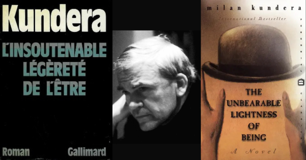 Unbearable Lightness of Being by Milan Kundera collage